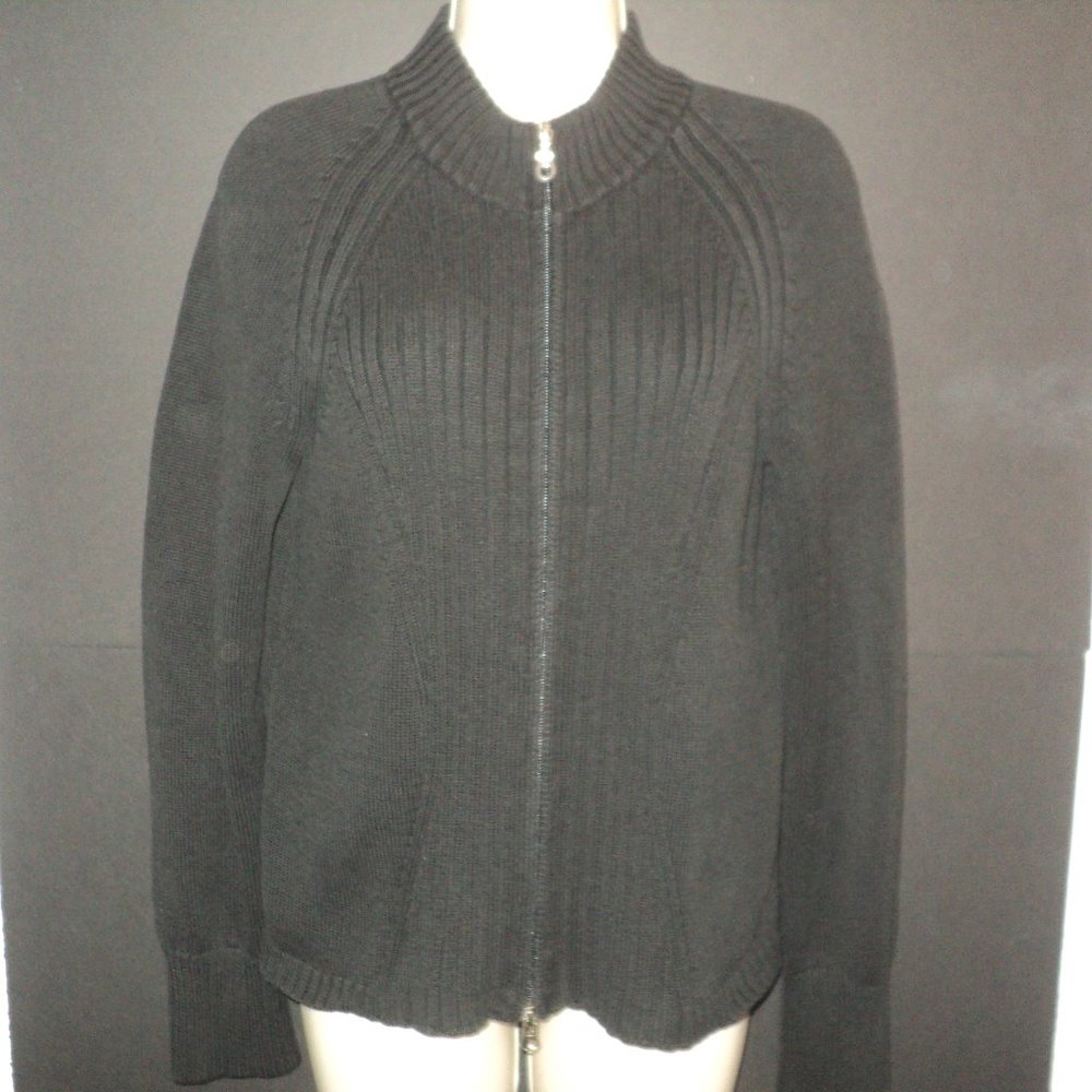 Christopher & Banks S Cardigan Sweater Dark Gray